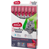 Кремообразно лакомство за котки Zolux SWEETIES CAT TUNA SHRIMP X7 с риба тон и скариди
